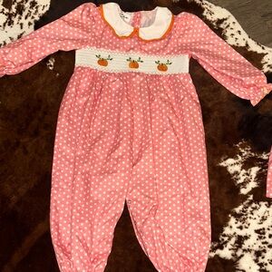 Pink Polka Dot Kids One Piece